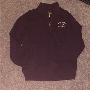 lake winnipesaukee maroon quarter zip
